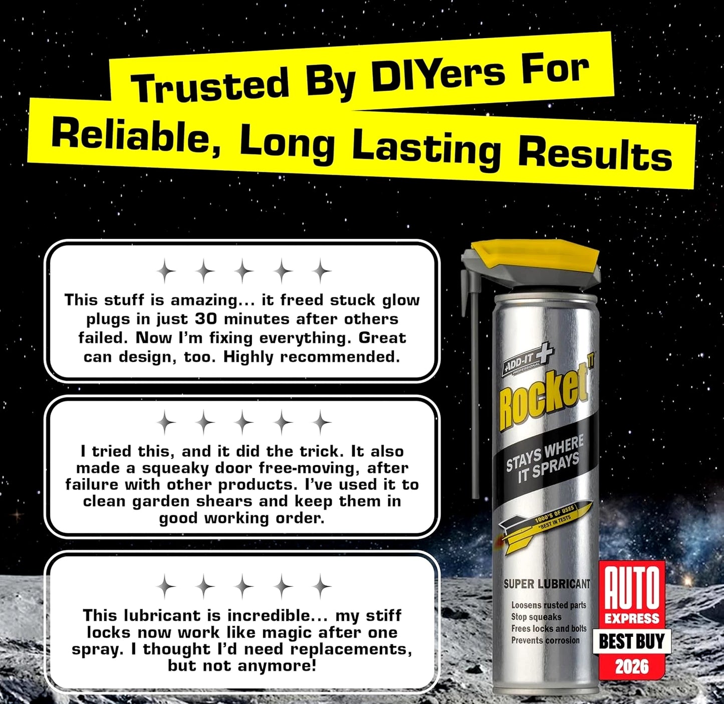 Rocket TT Super Tube Lubricant Spray 450ml | Rust Remover & Anti-Corrosion