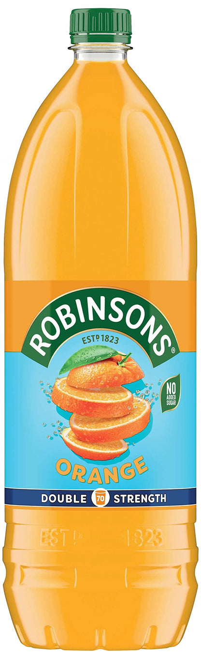 Robinsons Fruit Squash - Low Calorie - Double Strength - Orange 1.75 Litre
