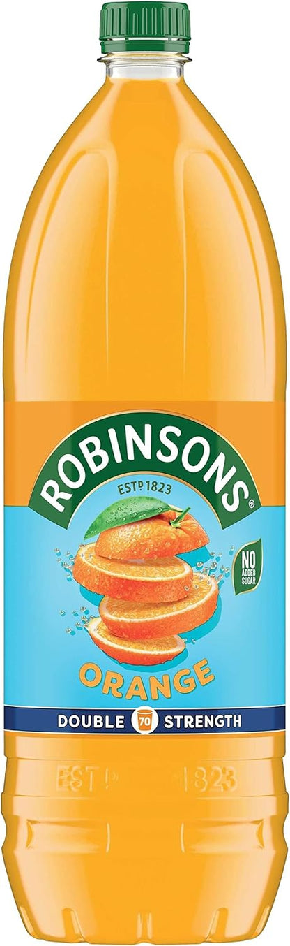 Robinsons Fruit Squash - Low Calorie - Double Strength - Orange 1.75 Litre