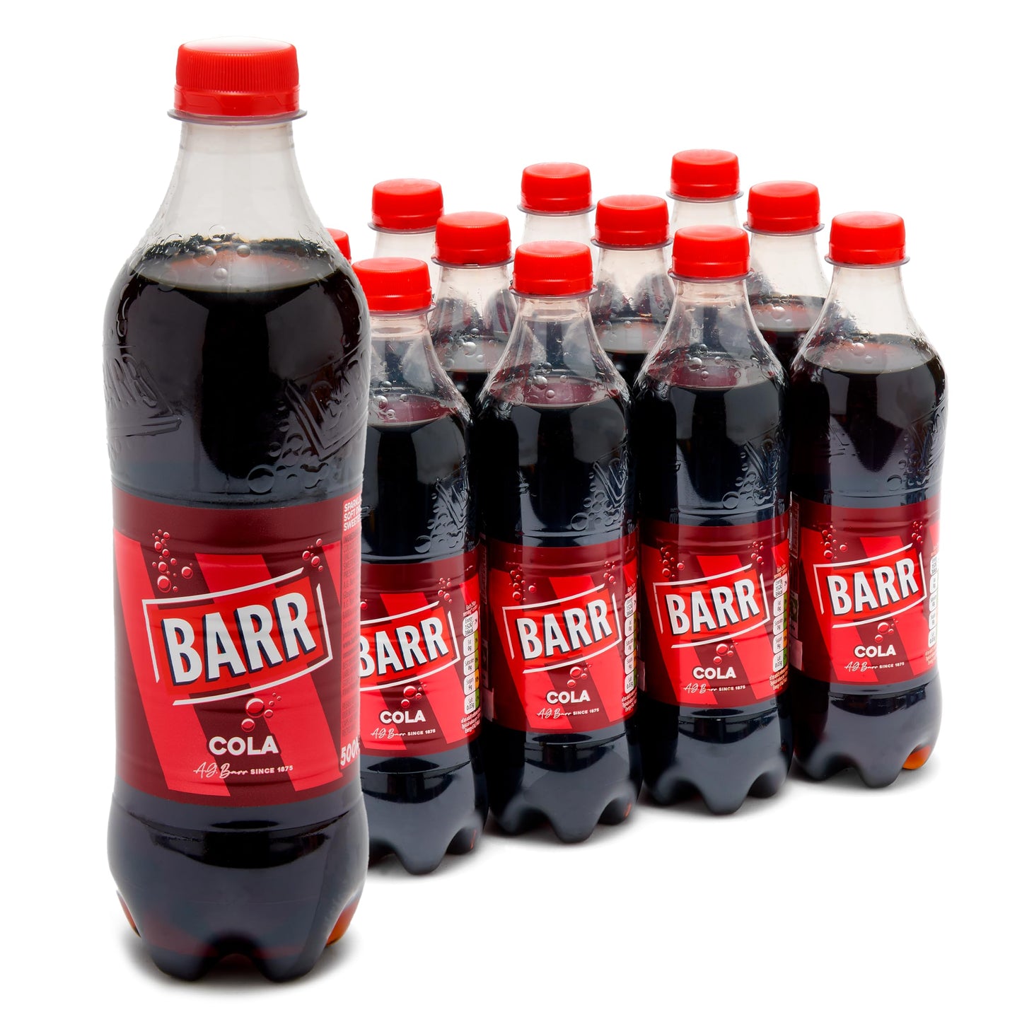 BARR 24 Pack American Cream Soda, Zero No Sugar Sparkling Soft Drink with a Creamy Taste of American Cream Soda Fizzy Pop, 24 x 330ml Cans